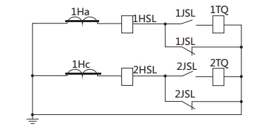 JSL-23繼電器構成的去分流操作機構的保護原理圖